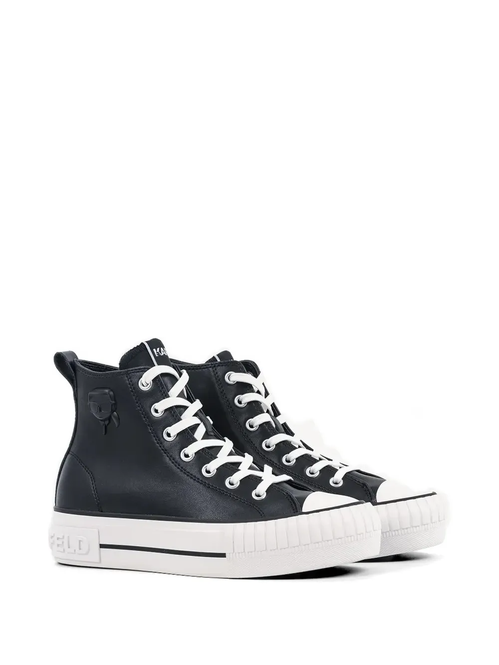 Karl Lagerfeld Sneakers met plateauzool Zwart