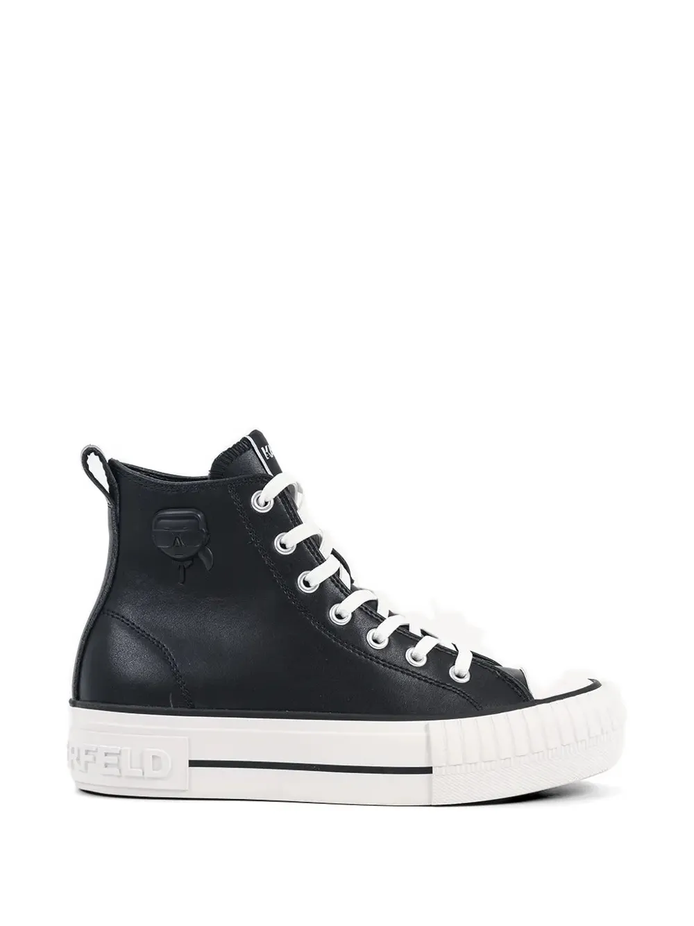 Karl Lagerfeld Kampus Max NFT platform high-top sneakers - Schwarz