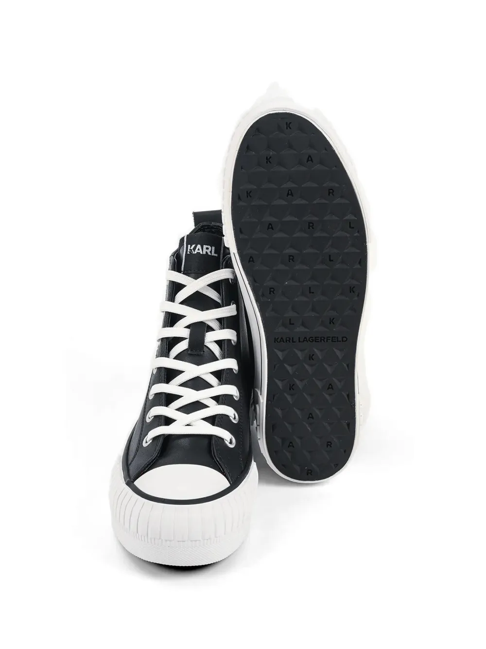 Karl Lagerfeld Sneakers met plateauzool Zwart