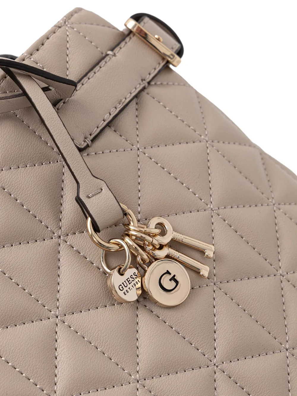 GUESS USA Paisleigh gewatteerde shopper Beige