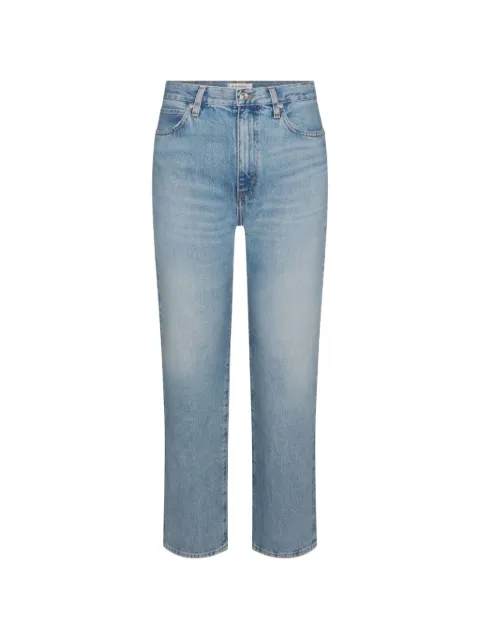 FRAME whiskered five-pocket jeans