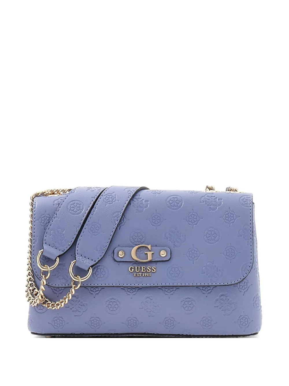 GUESS USA Dita embossed shoulder bag - Blu