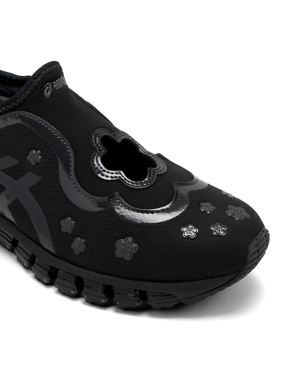 ASICS x Cecilie Bahnsen floral-appliqué sneakers Zwart