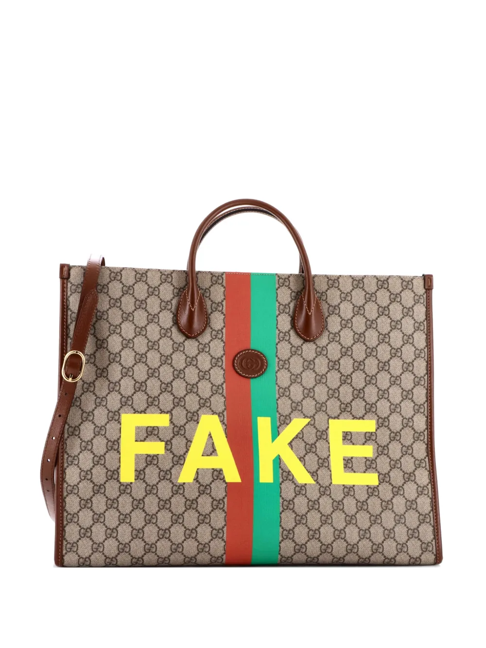 Gucci Pre-Owned Borsa tote GG grande - Marrone