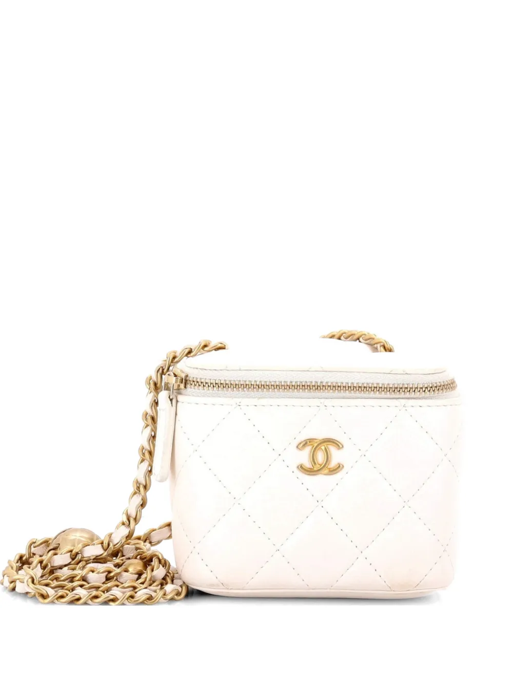 CHANEL Pre-Owned Clutch Pearl Crush mini - Bianco