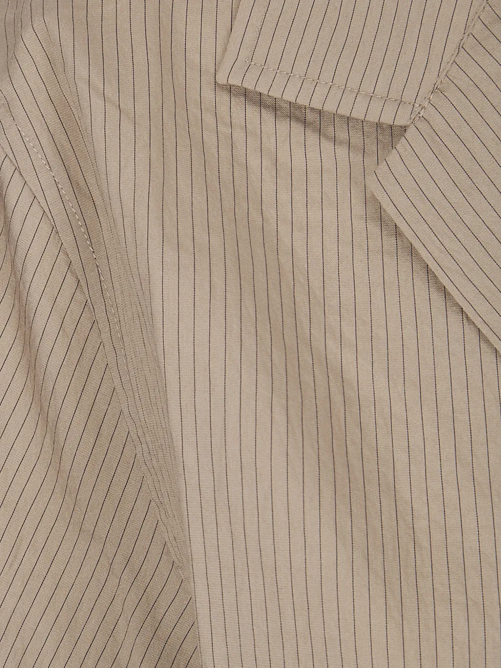 Maison Kitsuné Gestreept Resort overhemd Beige