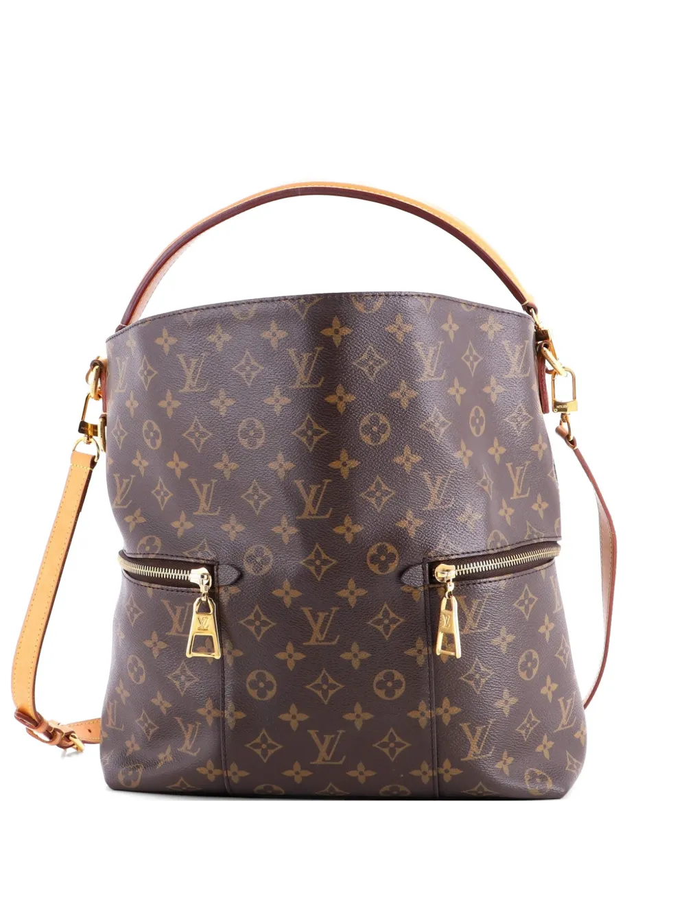 Louis Vuitton Pre-Owned Melie Beuteltasche aus Monogramm-Canvas - Braun