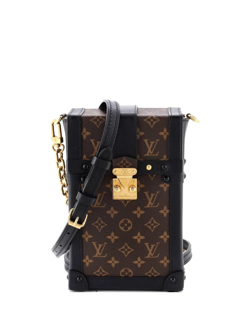 Louis Vuitton Pre-Owned Vertical Trunk Pochette Monogram Canvas crossbody bag - Schwarz