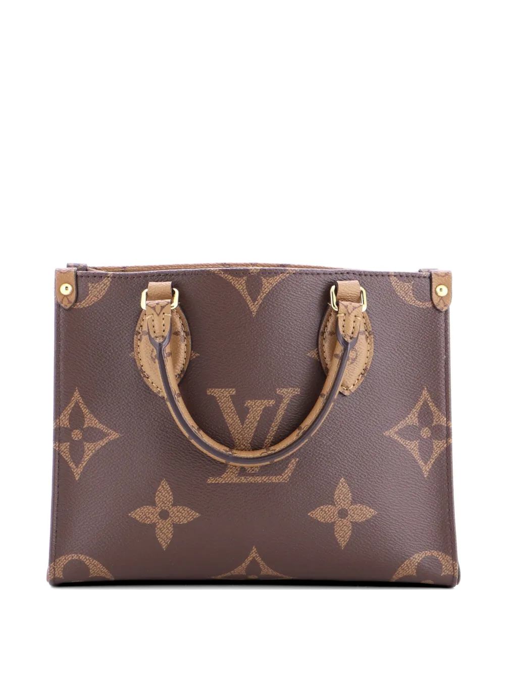 Louis Vuitton Pre-Owned OnTheGo Tote Reverse Monogram Giant PM Schultertasche - Braun