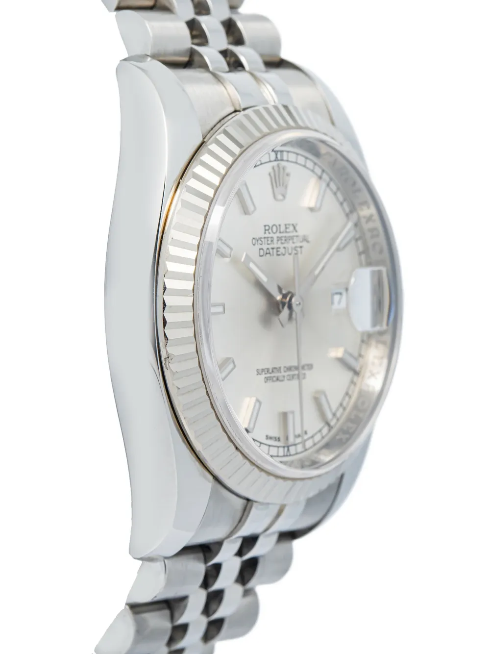 Rolex デイトジャスト フルートベゼル 36mm 腕時計 | シルバートーン