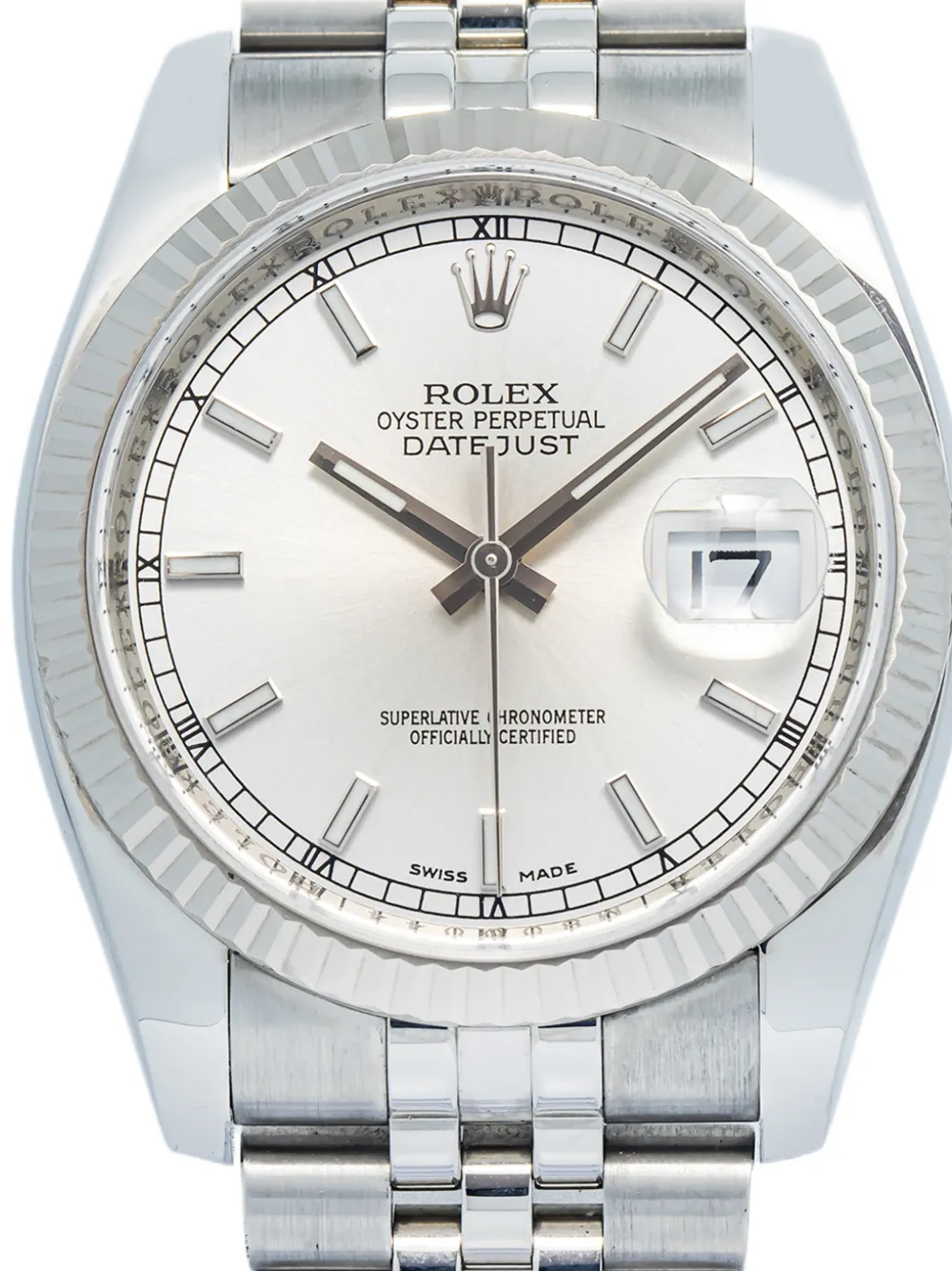 Rolex デイトジャスト フルートベゼル 36mm 腕時計 | シルバートーン
