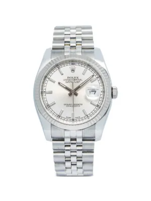 Rolex 1998 デイトジャスト 36mm 腕時計 | シルバートーン | FARFETCH JP