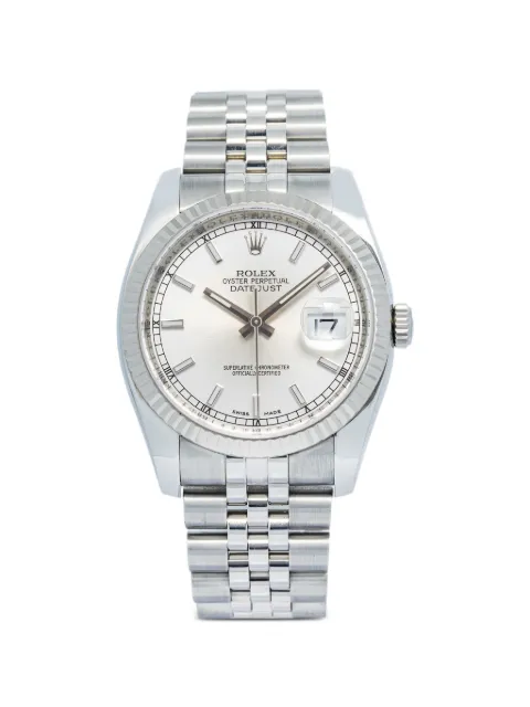 Rolex Datejust fluted bezel 36mm watch