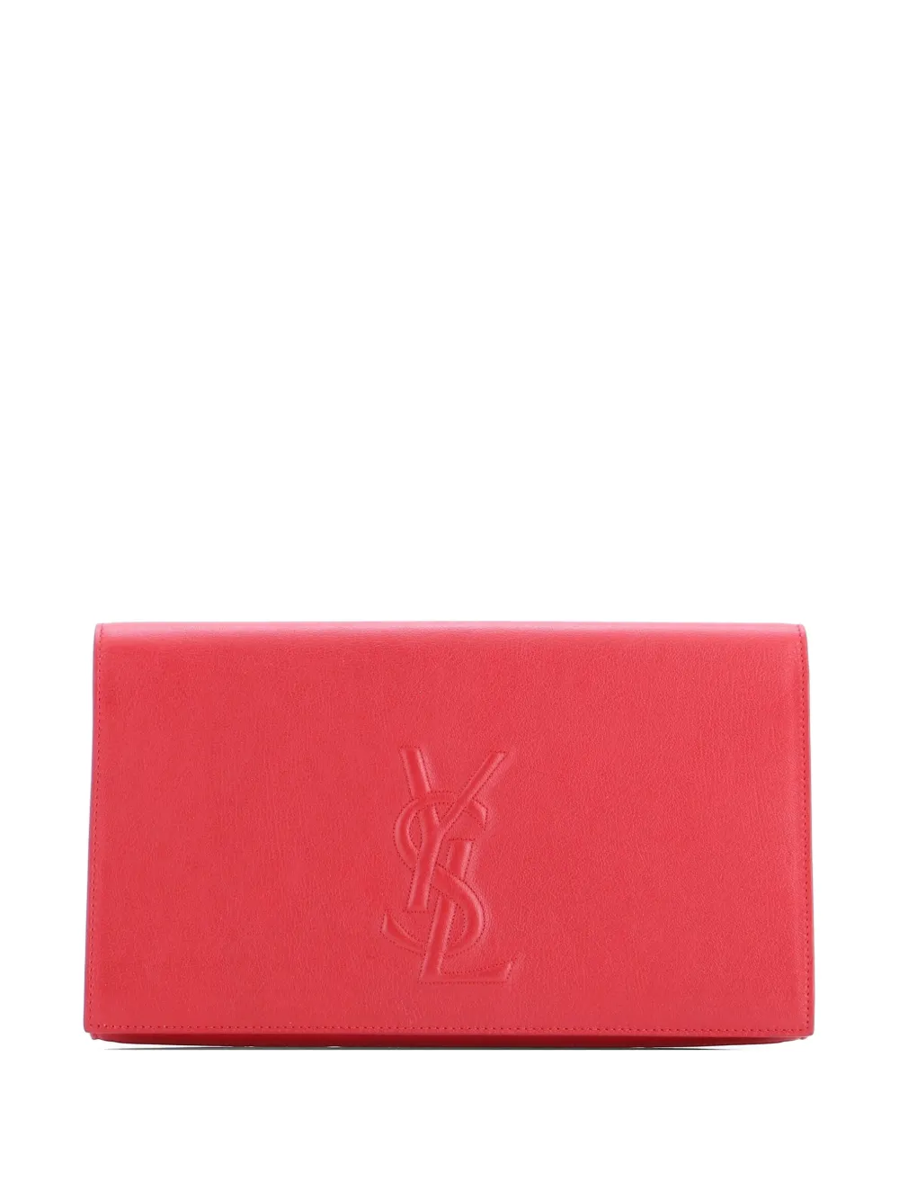 Saint Laurent Pre-Owned Belle de Jour Leather Large clutch bag - Rosso