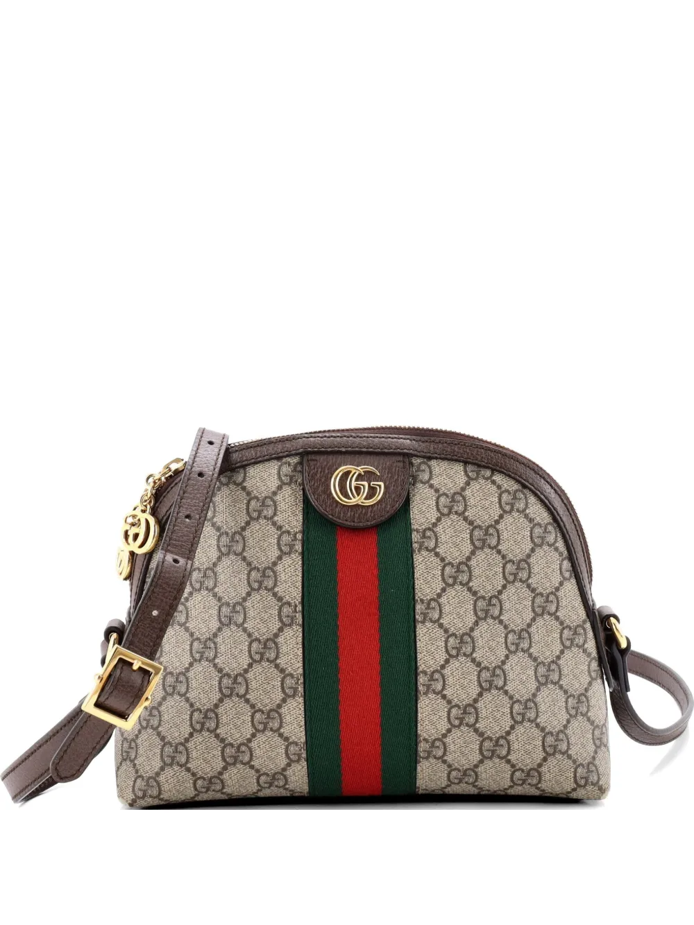 Gucci Pre-Owned Ophidia Dome GG Coated Canvas Small shoulder bag - Marrone