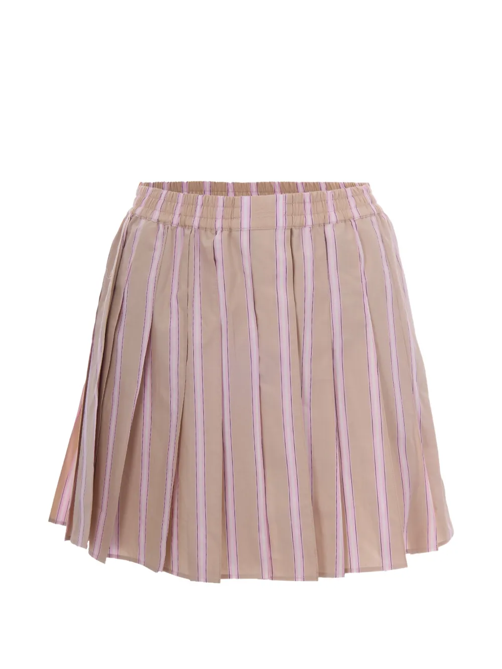 Lacoste striped pleated skirt - Nude