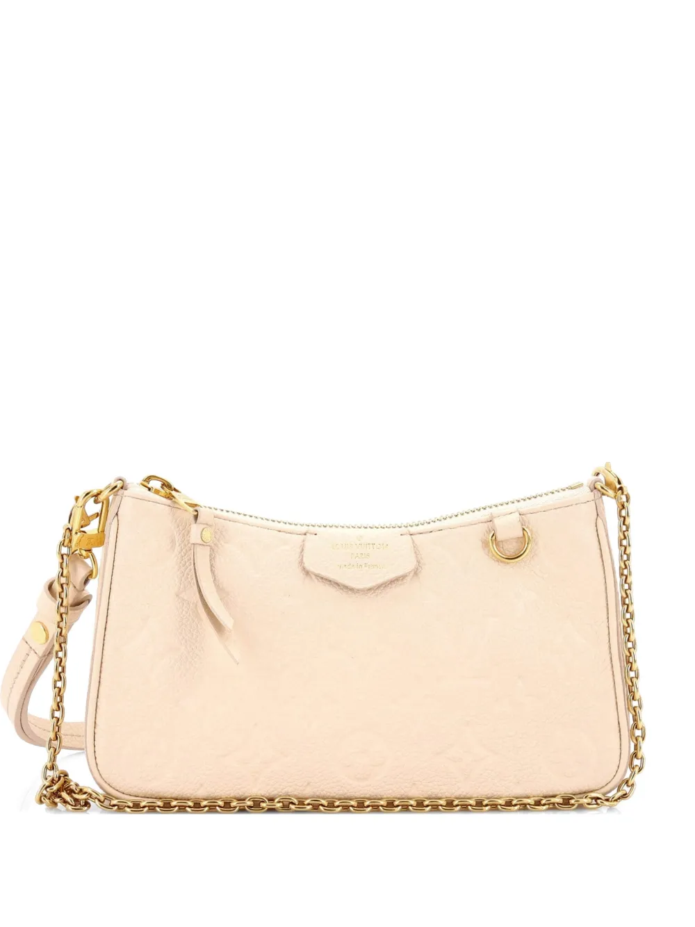 Louis Vuitton Pre-Owned Borsa a spalla Easy Pouch on Strap in pelle Empreinte con monogramma - Bianco