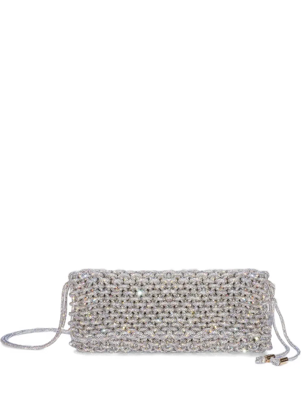 Hibourama Aurora crystal-embellished shoulder bag - Argento