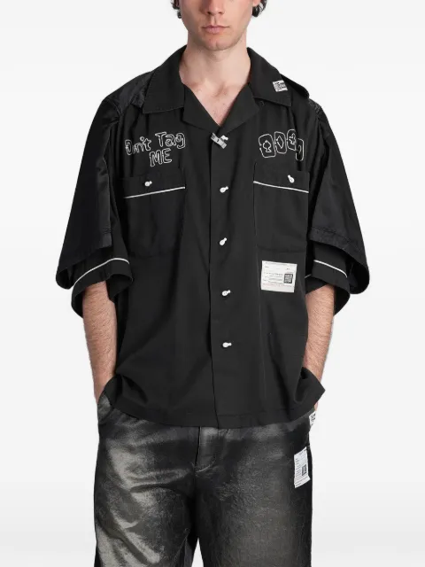 Maison MIHARA YASUHIRO layered-sleeve embroidered shirt