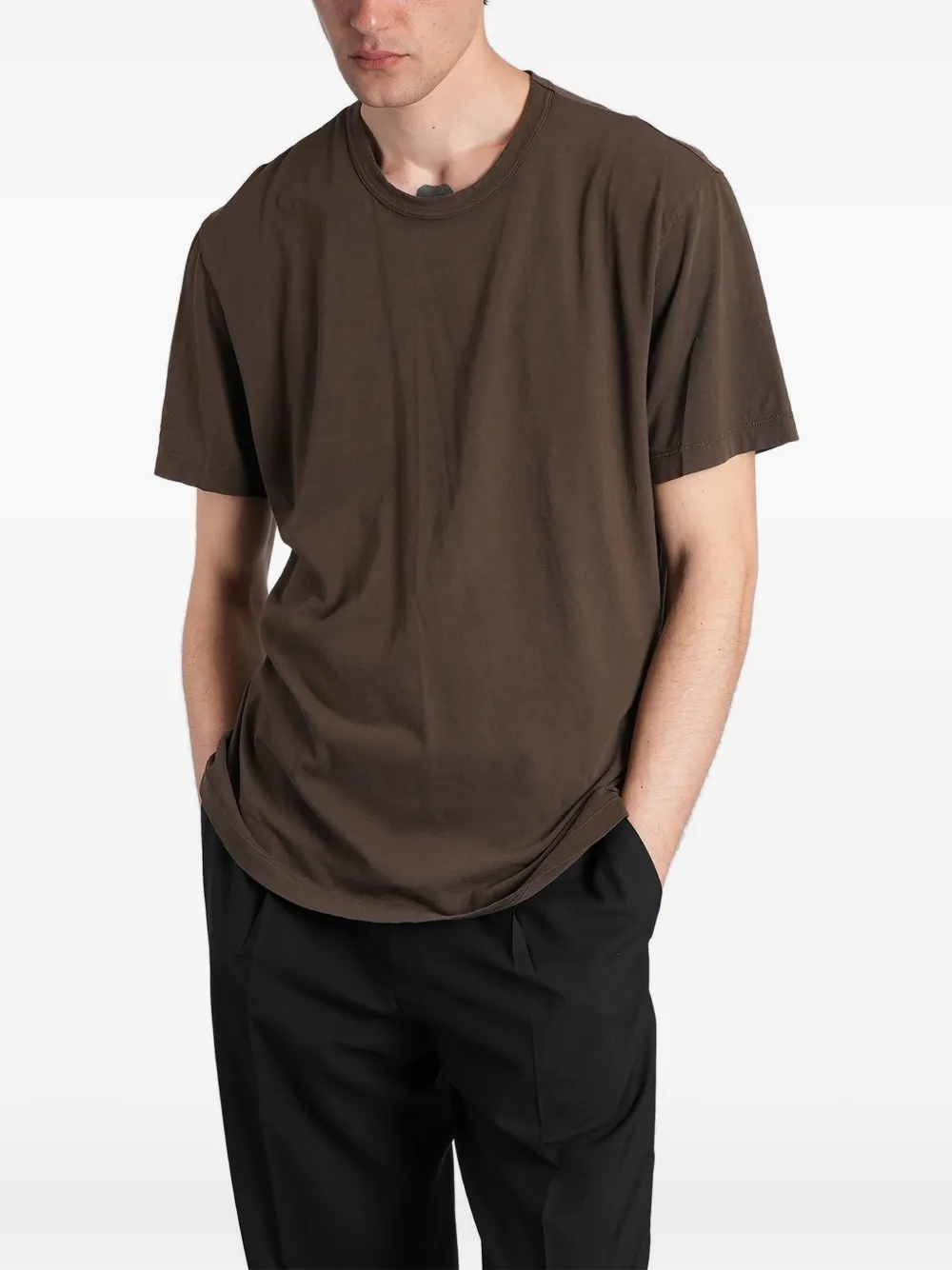 James Perse short-sleeve crew-neck T-shirt - Marrone