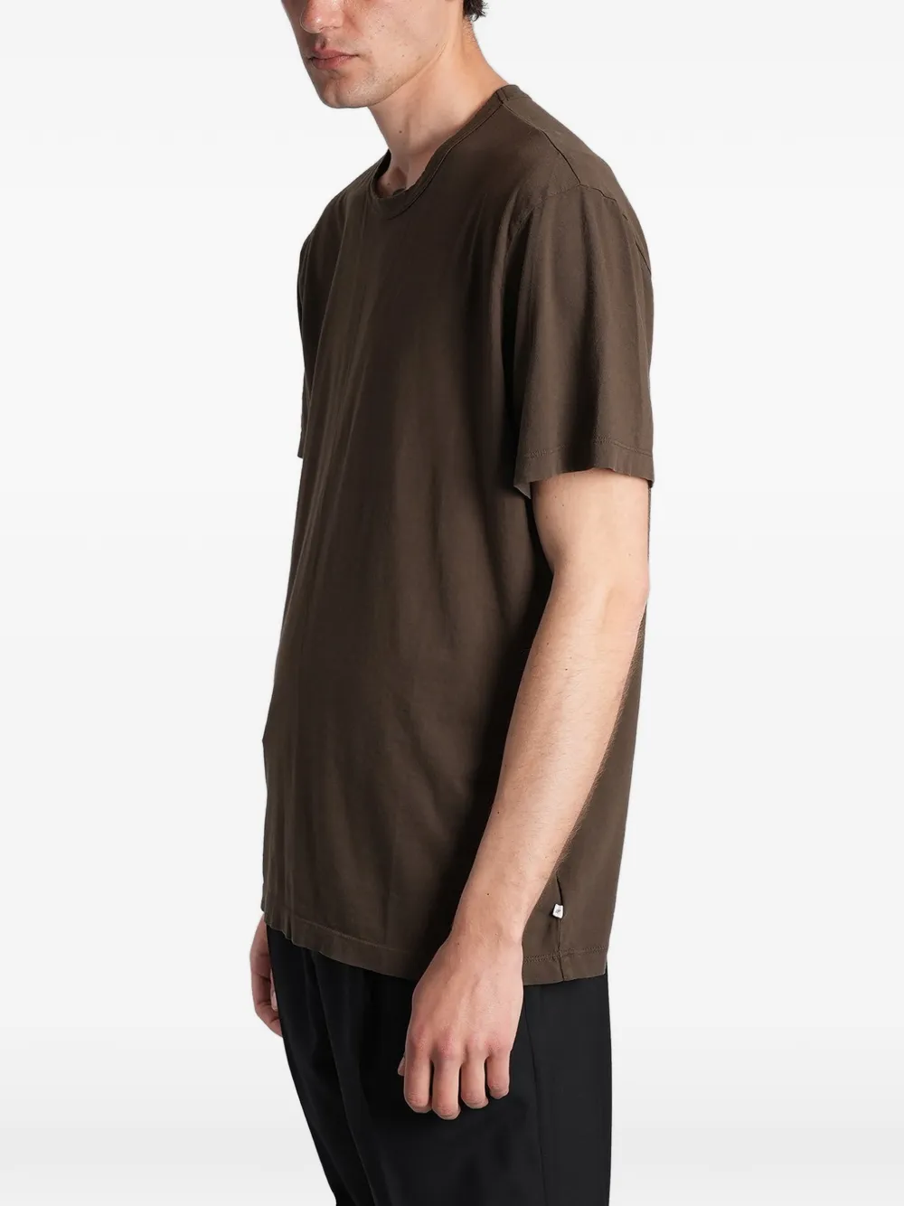James Perse T-shirt met ronde hals Bruin
