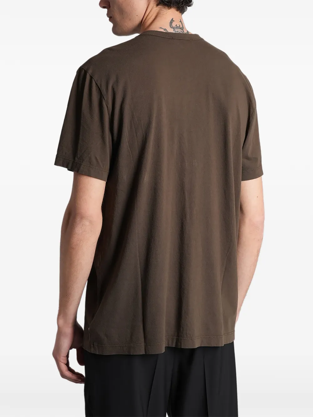 James Perse T-shirt met ronde hals Bruin