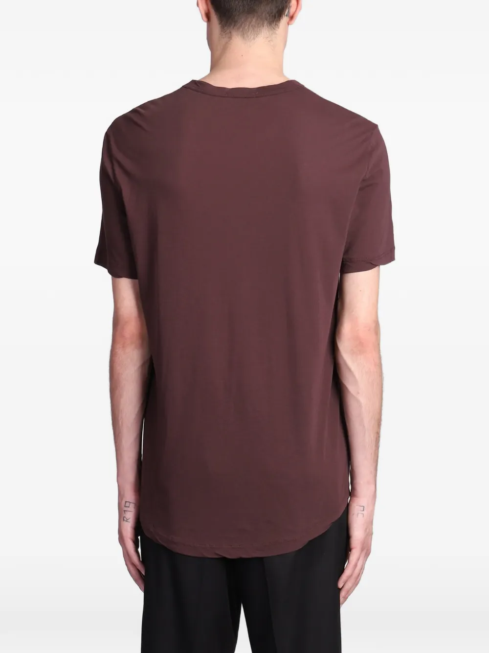 James Perse T-shirt met ronde hals Rood