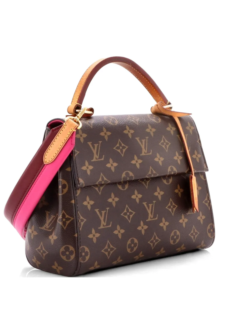 Louis Vuitton Pre-Owned Cluny Top Handle Satchel-Tasche aus BB Monogramm-Canvas - Braun