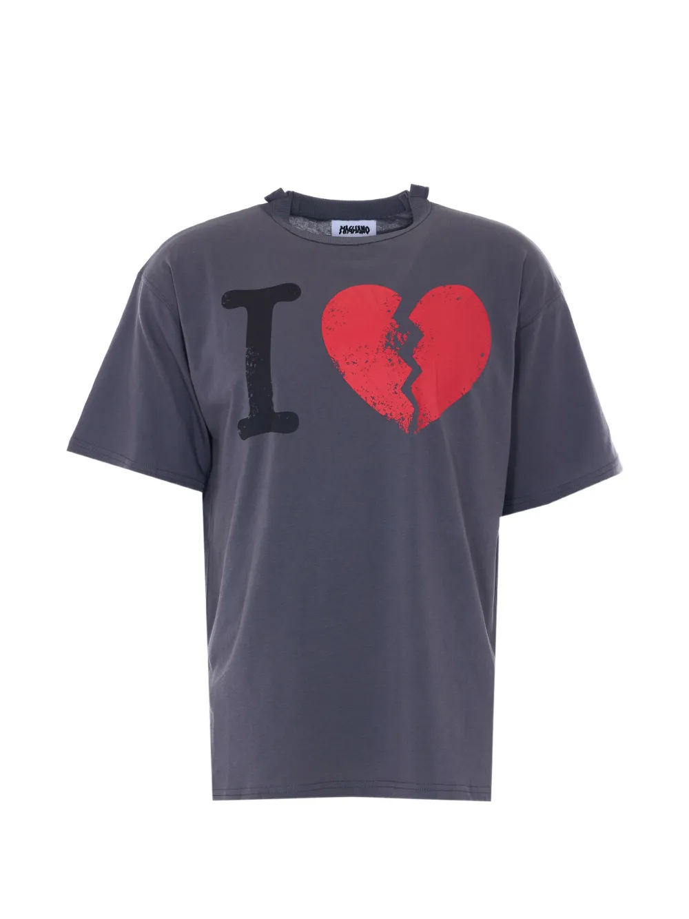 Magliano graphic-print distressed T-shirt - Grigio