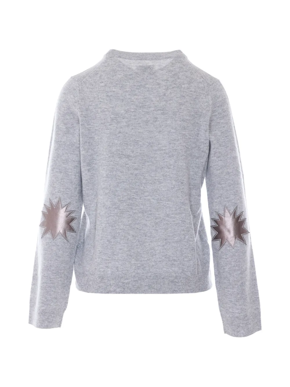 Zadig&Voltaire Cara trui met leren patch Grijs