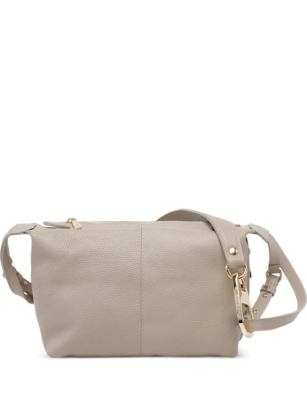 MY BEST BAG grained leather shoulder bag - Grigio