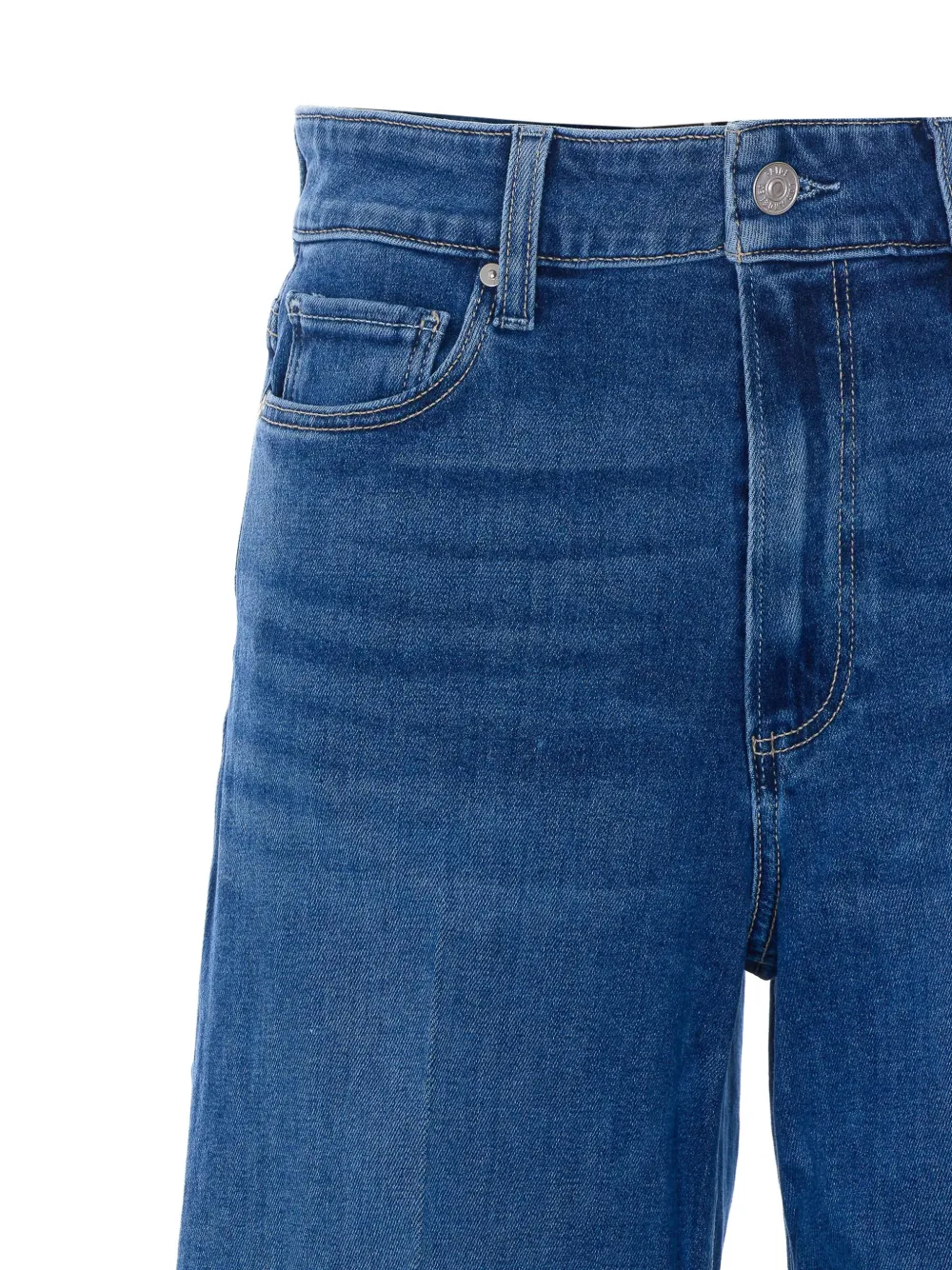 PAIGE Jeans met wijde pijpen Blauw