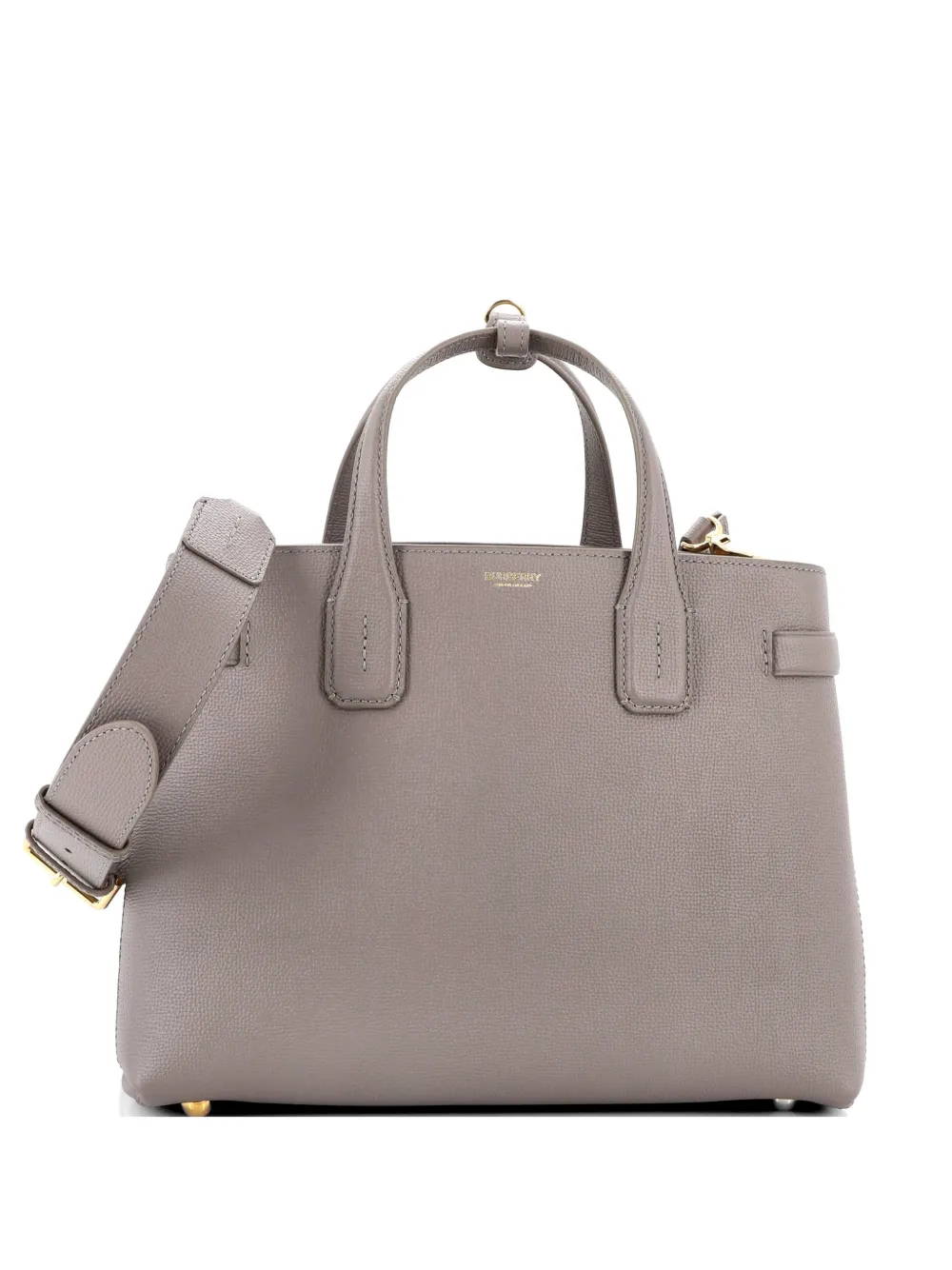 Burberry Pre-Owned Banner NM Leather with House Check Canvas Medium tote bag - Grau