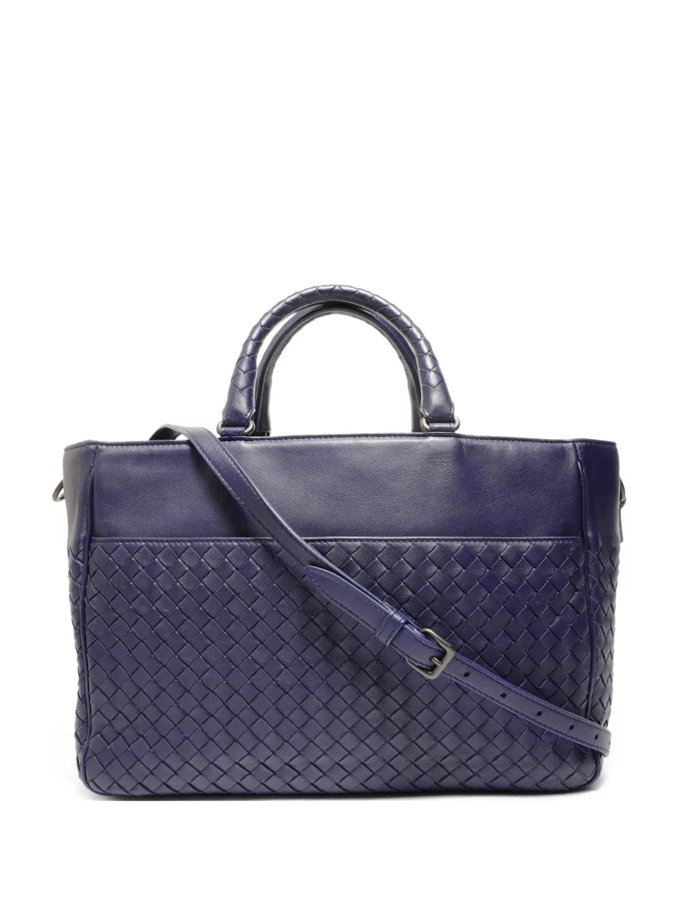 Bottega Veneta Pre-Owned 2000-2010s Intrecciato 2way tote bag - Purple