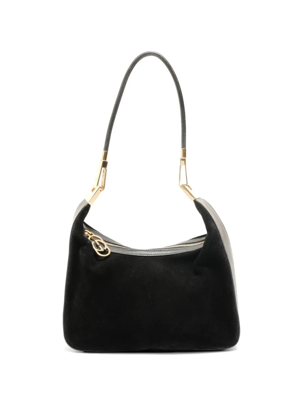 Gucci Pre-Owned 2000-2015 suede shoulder bag - Nero