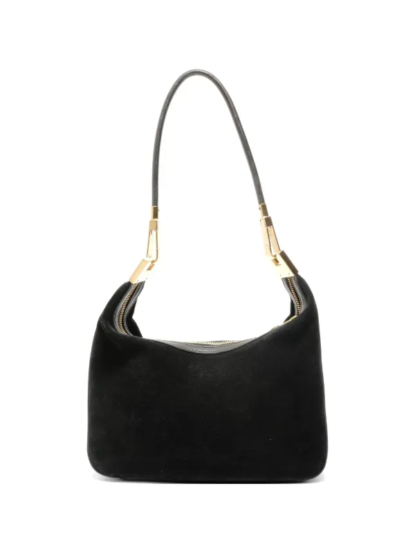 バッグ Gucci Black Suede Leather Shoulder Bag Gucci Pre-Owned 2000-2015 Suede Shoulder Bag | Black | FARFETCH CA