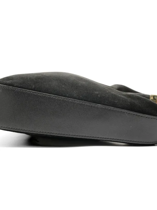 Gucci Pre-Owned 2000-2015 Suede Shoulder Bag | Black | FARFETCH CA