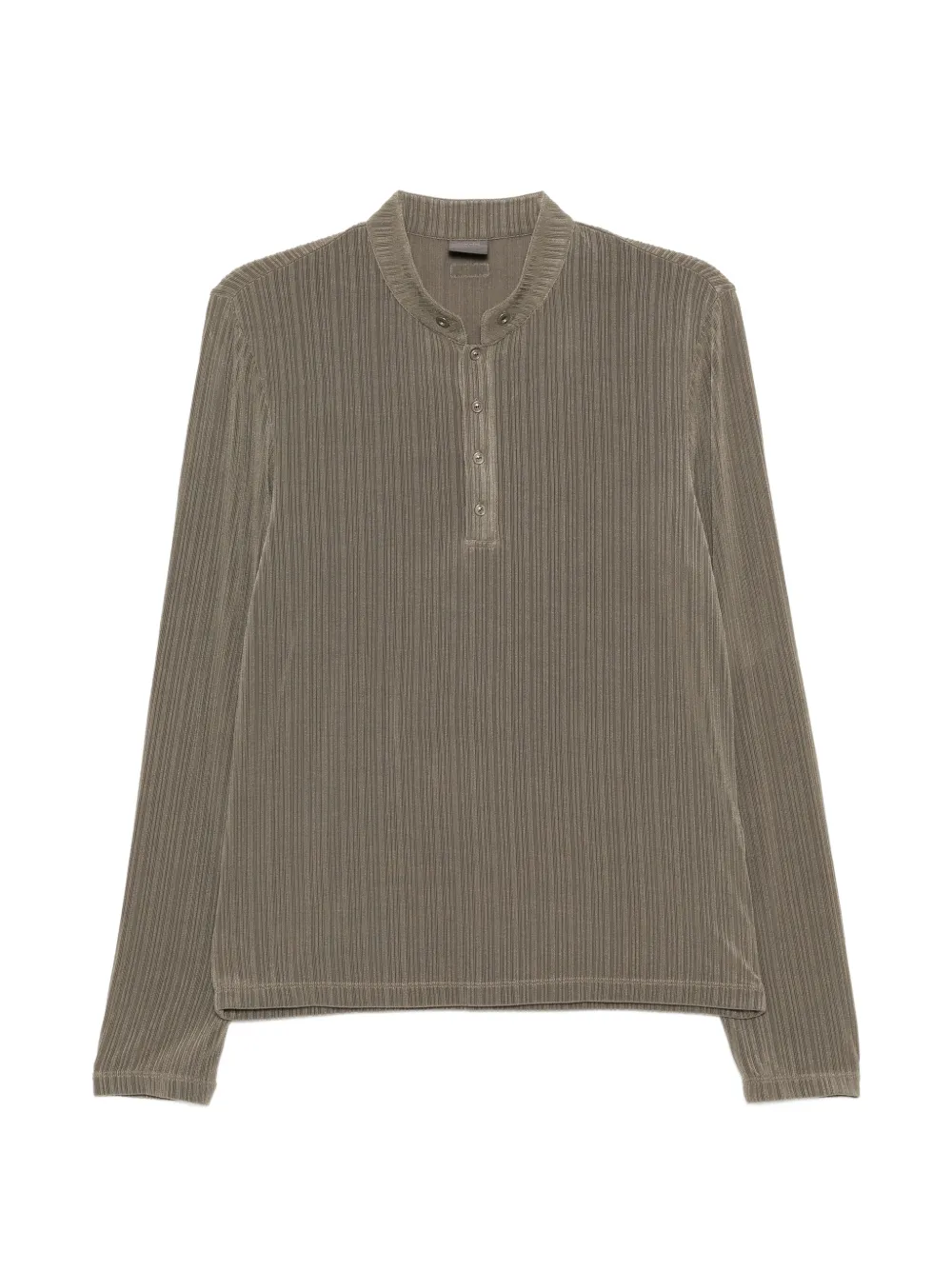 TEAM WANG design Reset Henley T-shirt - Verde