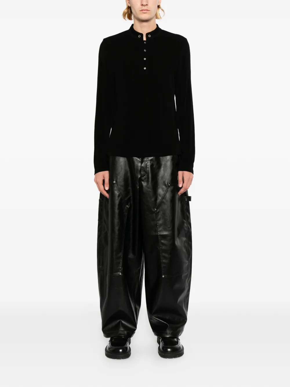 TEAM WANG design Reset T-shirt Zwart