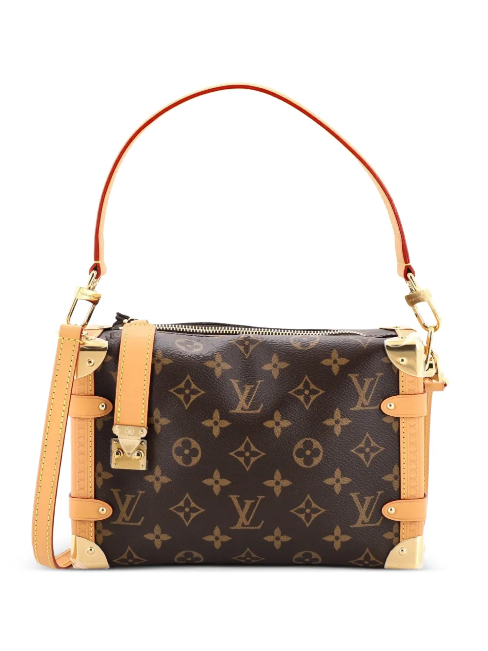 Louis Vuitton Pre-Owned Side Trunk Handbag Monogram Canvas MM satchel - Marrone