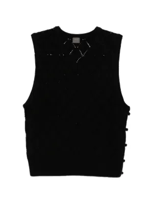 Chrome Hearts Hairy Cross Tank Top | Black | FARFETCH