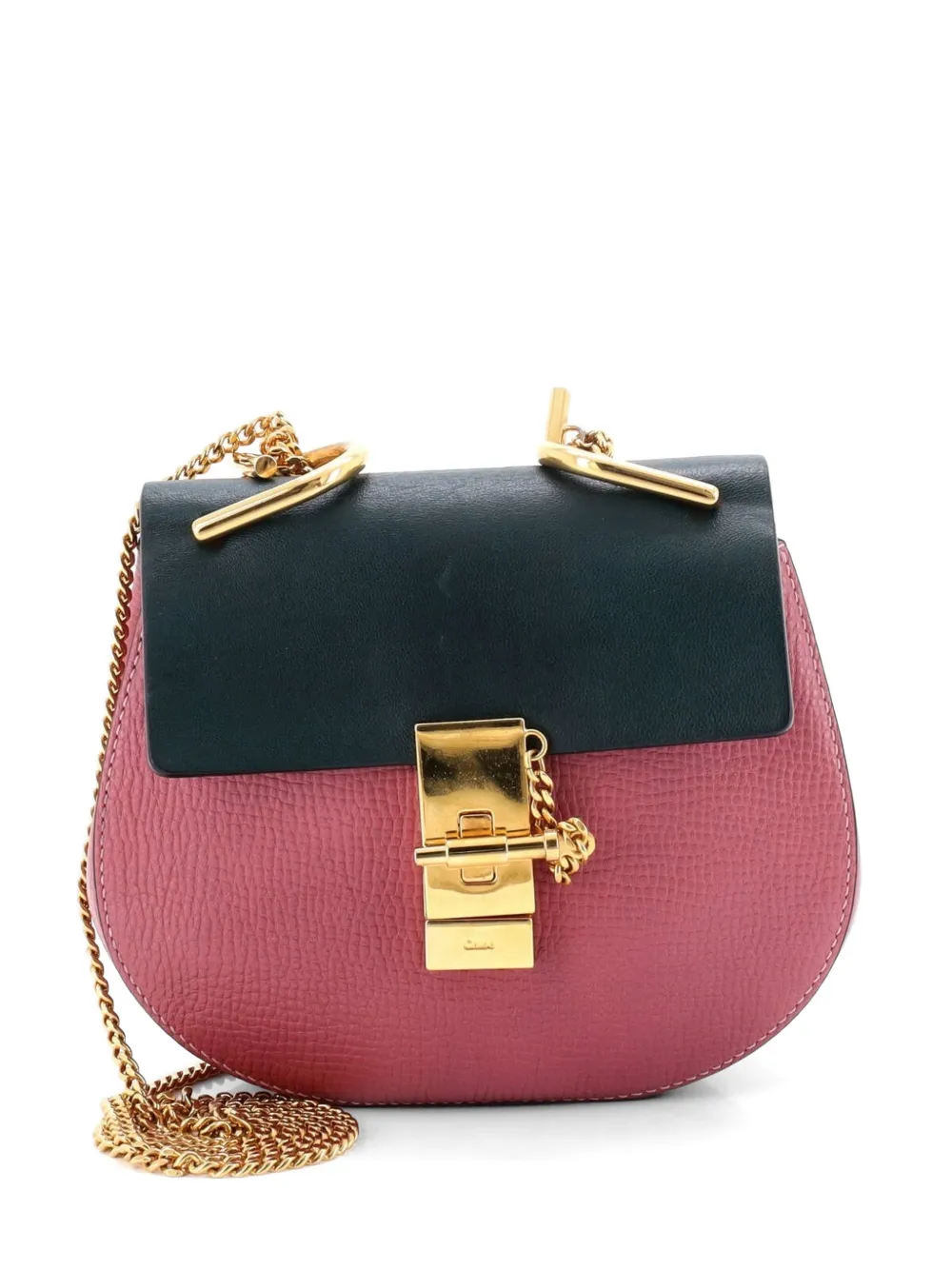 Chloé Pre-Owned Drew Leather Mini crossbody bag - Verde