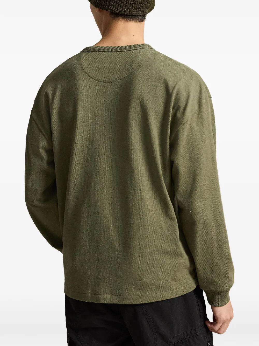 Polo Ralph Lauren Relaxed Fit jersey T-shirt met lange mouwen Groen