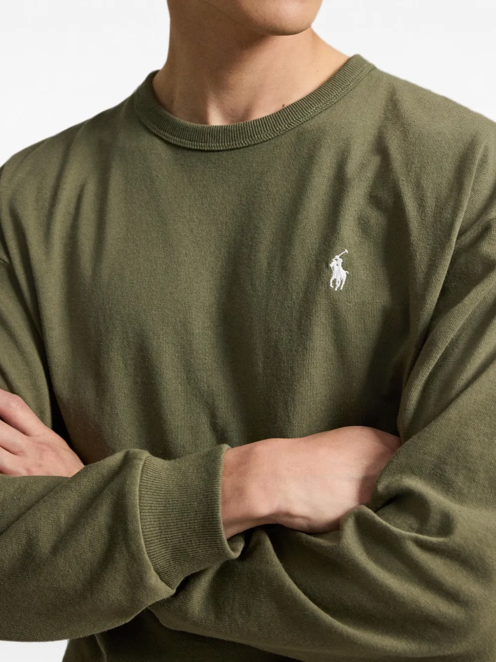 Polo Ralph Lauren Relaxed Fit jersey T-shirt met lange mouwen Groen