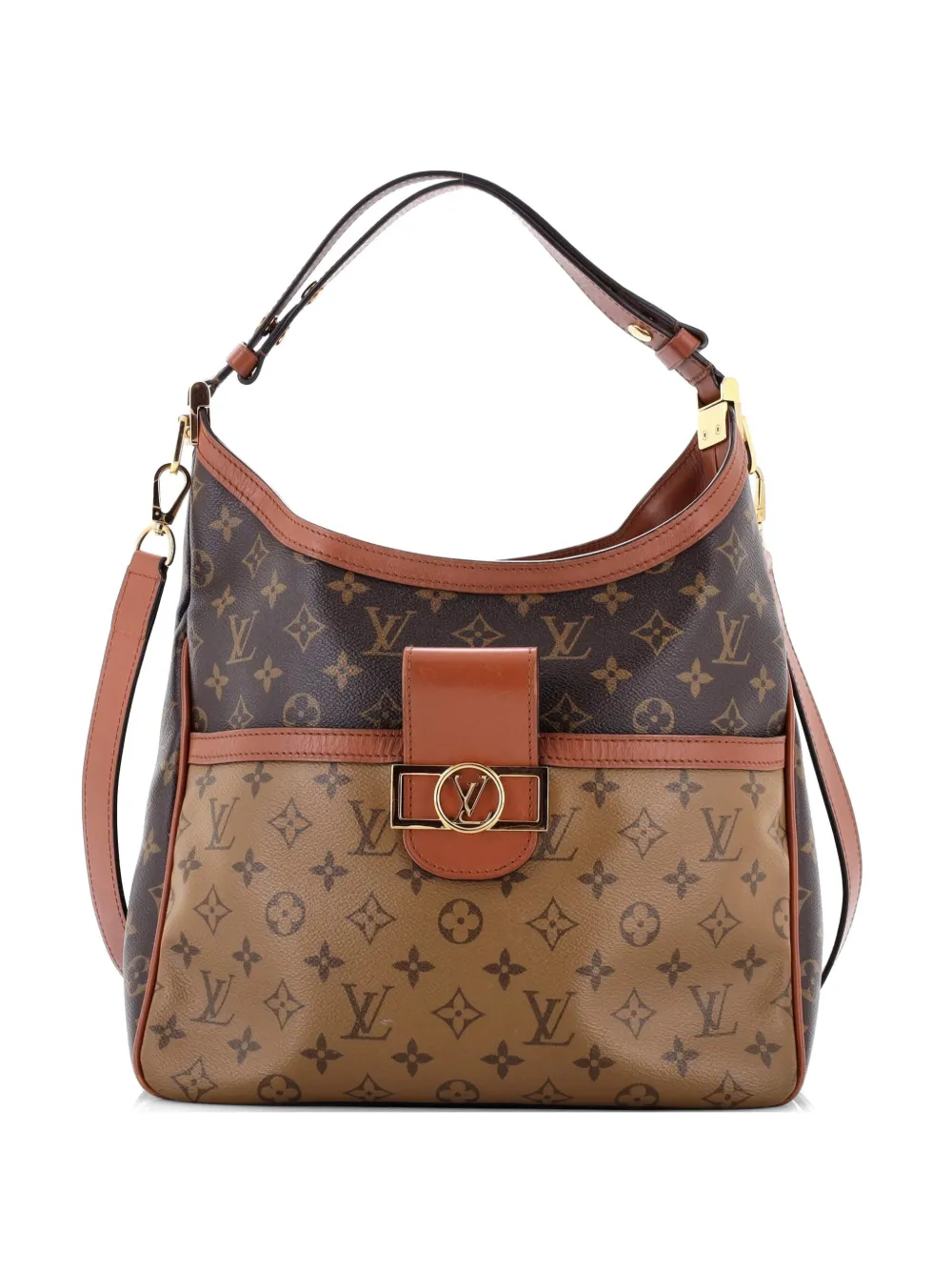 Louis Vuitton Pre-Owned Borsa passepartout Dauphine Reverse con monogramma - Marrone