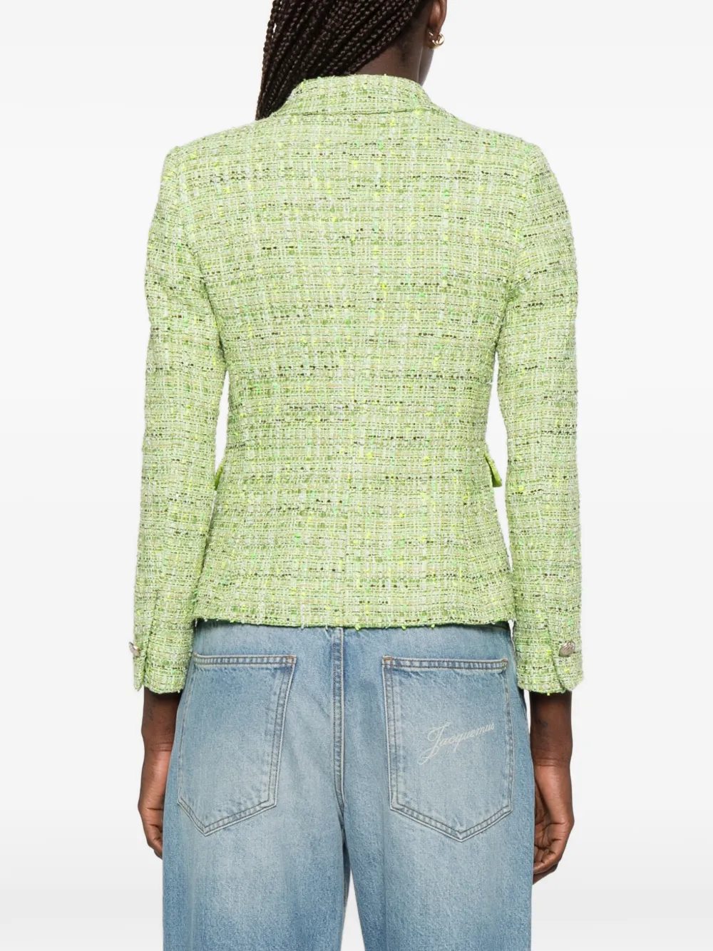 Tagliatore India jack met knoopsluiting Groen