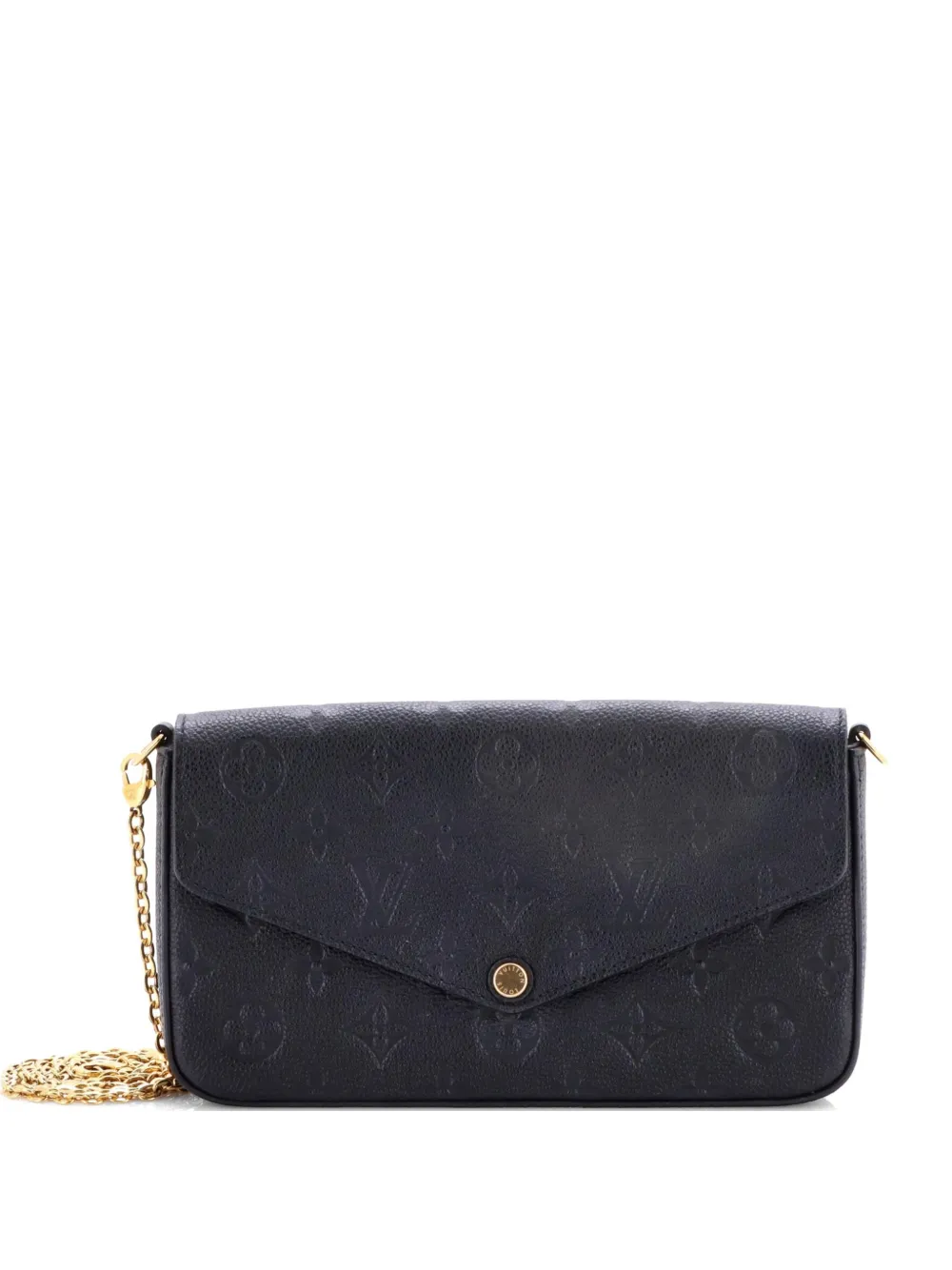 Louis Vuitton Pre-Owned Felicie Pochette Monogram Empreinte Leather crossbody bag - Black