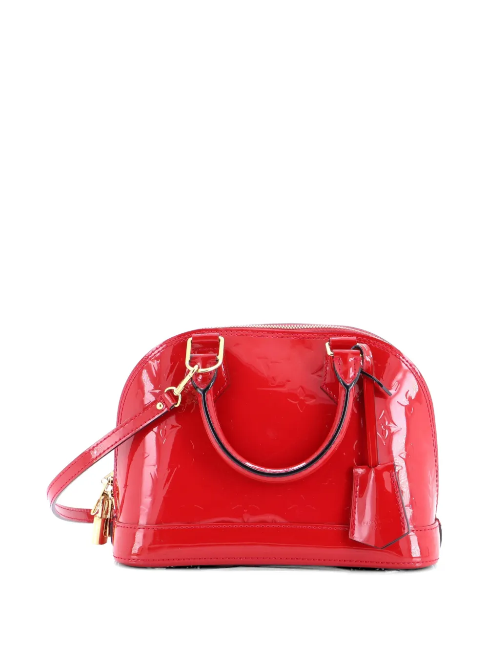 Louis Vuitton Pre-Owned Alma Handbag Monogram Vernis BB shoulder bag - Rosso