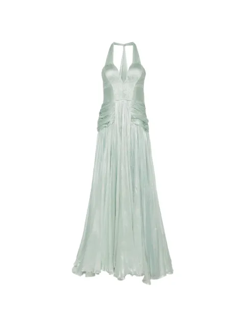 Iris Serban Sonya pleated maxi dress