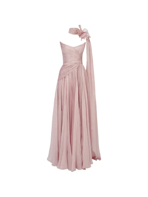 Iris Serban Nur pleated draped gown